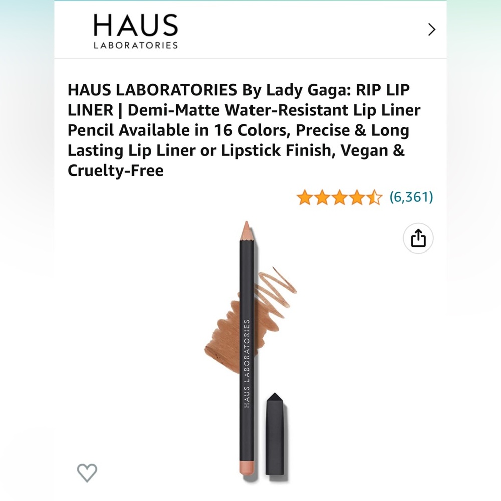 NEW HAUS Laboratories Demi-matte Lip liner